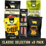 Serious Pig Classic Selection Gift Box with Cheese Crisps, Salami Snacks, & More