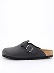 Birkenstock Boston Leoi Black, Black, Size 4, Women