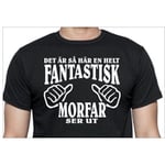 Morfar T-shirt, svart - Hur en helt fantastisk Morfar ser ut Black XXL