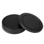 Caruba Body Cap + Rear Lens Cap for Canon EOS M