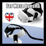 Adjustable VR Headset Headband Accessories for Oculus Quest 3 Elite Head Strap