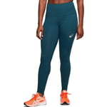 Asics High Waist 2 Womens Running Tights Blue Run Sports Training Jogging Ladies