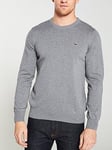 Lacoste Sportswear Crew Knit Jumper - Grey, Grey, Size L, Men