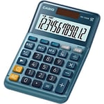 Casio MS-120EM Desktop Calculator 12 Digit LCD Display Blue