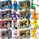 8 st 2023 Roblox Rainbow Friends Dörrar Byggstenar Figurer Montera Modell Barn Adventsleksak