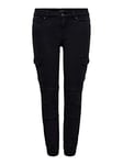 ONLY Pantalon Cargo ONLMISSOURI Taille Classique Slim Fit Pantalon Cargo Black 40 34 Black 1 (US) 40 / L34