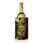 Vacu Vin Active Cooler Wine Chiller - Reusable, Flexible Wine Bottle Cooler - Wine Grapes Print - Wine Cooler Sleeve for Standard Size Bottles - Insulated Wine Bottle Chiller to Keep Wine Cold