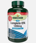 NATURES AID COMPLETE EFA 1200mg OMEGA 3, 6 & 9 135 TABLETS VITAMINS EXP 01/25