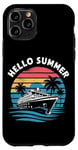Coque pour iPhone 11 Pro Hello Summer Funny Student Teacher Last Day of School Cruise