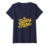 Womens Fighting Lurches Retro Fan Gear V-Neck T-Shirt