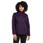 Peter Storm WoMens Waterproof Jacket with a Fully Adjustable Hood, Hiking Raincoat - Purple - Size 12 UK