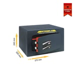 Coffre fort mobile serrure à clef série 3200TK stark 3202TK 370x240x320mm