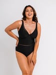 Curvy Kate First Class Plunge Swimsuit Black, Black, Size 34Hh, Women