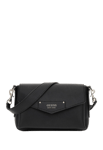 Guess Eco Brenton Flap Shoulder Bag Svart