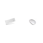 Mobility Lab Clavier français AZERTY sans fil pour Mac – blanc et argenté & Lab ML301877 Souris sans fil Bluetooth pour Mac Apple et PC Blanc