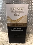 Dr. Sea Gold & Vitamin E Facial Serum 30ml For All Skin Types New and Boxed