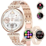 LIGE Montre Connectée Femme, IP68 Montre Connectée Femme Waterproof, Appel Bluetooth/120+ Modes Sportifs/Sommeil/Fréquence Cardiaque/SpO2, Montre Podometre Femme, Montre Connectée pour Android iOS