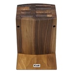 KAI Bloc à Couteaux Traditionnel Shun en Bois de Noyer - qualité Premium - Peut contenir 8 Couteaux, démontable pour Le Nettoyage - Dimensions 31 x 18 x 34 cm