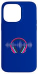 Coque pour iPhone 14 Pro Max Casque pour artistes, DJ, contrôle audio LED clignotant