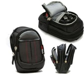 Navitech Black Compact Camera Bag For Panasonic DMC-TZ80 / Sony DSC-HX90V