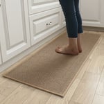 Tapis Cuisine, Tapis de Cuisine Devant Evier Lavable Antidét en Caoutchouc et Lavable, Jute Tapis Cuisine Devant Evier Tapis Cuisine Lin Tapis