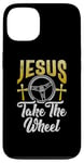 iPhone 13 Jesus take the Wheel Hot Rod Case