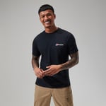 Men's Organic Front & Back Logo Tee - Black