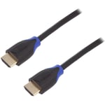 Adnauto - Cable hdmi 2.0 male des deux cotes 4K 3D uhd 2m - Noir