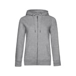 B and C Collection B&C QUEEN Zipped Hood - tröja - HEATHER GREY - M