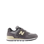 New Balance 574 Kids Sneakers Med Borrelås-stropp Magnet | Svart | 31 EU