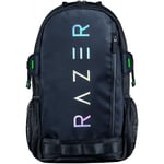 Razer Rogue V3 Backpack (17.3") - Sac à Dos de Voyage Compact (Compartiment pour Ordinateur Portable jusqu'à 15 Pouces, résistant à l'usure, Housse extérieure en Polyester) Noir/Chroma