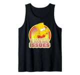 The Simpsons Bart Simpson Blowing Raspberry I Have Issues Tank Top