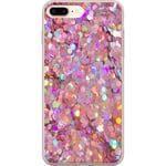 Apple iPhone 7 Plus Transparent Mobilskal Glitter