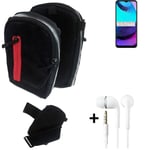  Holster / Shoulder + earphones for Motorola Moto E20 Bag Extra Belt Case