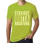 Homme Tee-Shirt Tout Droit Sorti De Rockford - Straight Outta Rockford - T-Shirt Graphique Éco-Responsable Vintage Cadeau Nouveauté