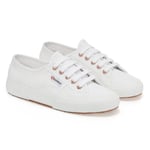 Superga Unisex Adult 2750 Cotu Classic Vegan Trainers (White/Rose Gold) - White & Rose Gold - Size UK 3