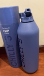 CHILLY'S  BOTTLE 1L SERIES 2  FLIP WHALE BLUE   EDITION