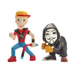 Spy Ninjas 3-INCH 2 FIGURE PACK. CHAD WILD CLAY, PZ2 FIGURE SECRET NETWORK. SPY MISSION TOYS. HELP DEFEAT PROJECT ZORGO