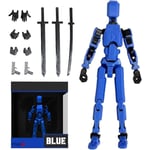 T13 Actionfigur, Titan 13 3D-tryckt Actionfigur, Lucky 13 Actionfigur, Nova 13 Actionfigur Dummy 13 Actionfigur Blue