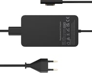 Chargeur Surface Pro,65 W 15 V 4 A Chargeur Microsoft Surface Pour Ordinateur Portable Surface 4/3/2/1, Surface Book1/2, Surface Pro X/Pro 8/Pro 7/Pro 6 /Pro 5/Pro 4, Surface Go Avec Port Usb