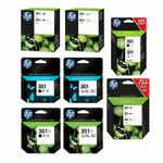 Original Hp 301 / 301xl Black & Colour Ink Cartridge For Deskjet 2540 Printer