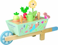 Peter Rabbit Wheelbarrow Toy - Kids Wooden Toddler Garden Toys, Pretend Play...