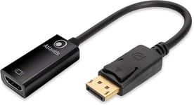 A04-Dp_Hdmi Adaptateur Display Port (Dp) Vers Hdmi, 4K 1080P 60 Hz, Mâle-Femelle Pour Connecter Un Pc/Notebook/Mac Avec Display Port À Un Moniteur, Projecteur Avec Entrée Hdmi. Câb[CAB300648]