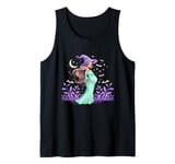 Spooky Halloween Witch Baby Bump for Pregnant Woman Tank Top