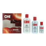 CHI Silk Infusion 3 Piece Gift Set Leave-In Treatment 355ml, 177ml & 59ml - UK