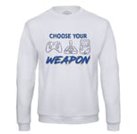 Sweat Shirt Homme Choose Your Weapon Jeux Vidéo Retro Gaming Arcade