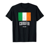 City of Corofin Ireland | Men Women Kids - Irish Flag - T-Shirt