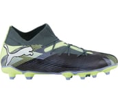 Future 7 Match FG/AG JR fotbollsskor Dam Gray Skies-PUMA White-Fizzy Apple 3.5