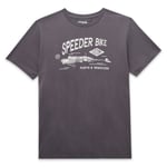 Star Wars Speeder Bike Unisex T-Shirt - Charcoal - S - Charbon