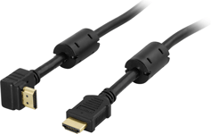 Deltaco Vinklad HDMI-kabel höghastighet med Ethernet 5m